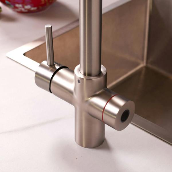 Impromta 4 in 1 Biometric Boiling Water Tap | Brushed Steel Finish