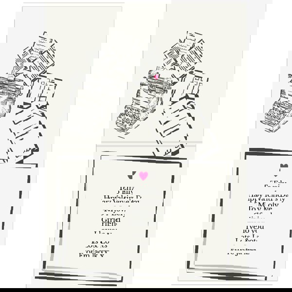 Personalised Memento Company Personalised Just My Type Valentines Card