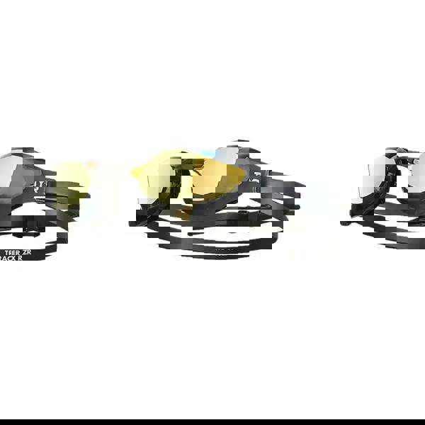 TYR Tracer X RZR mirror swimming goggles with gold lenses and black straps