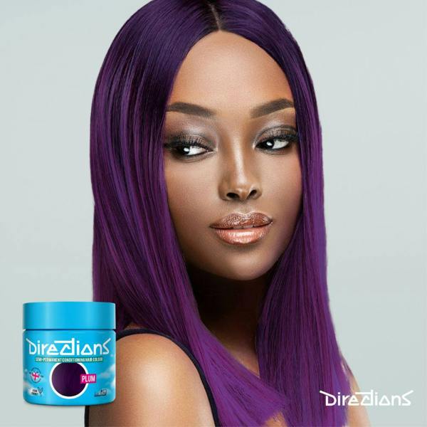 Directions 4 x La Riche Directions Semi-Permanent Hair Color 100ml Tubs - Plum