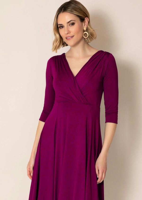 Alie Street London Annie Dress Short Petite (Plum Wine)