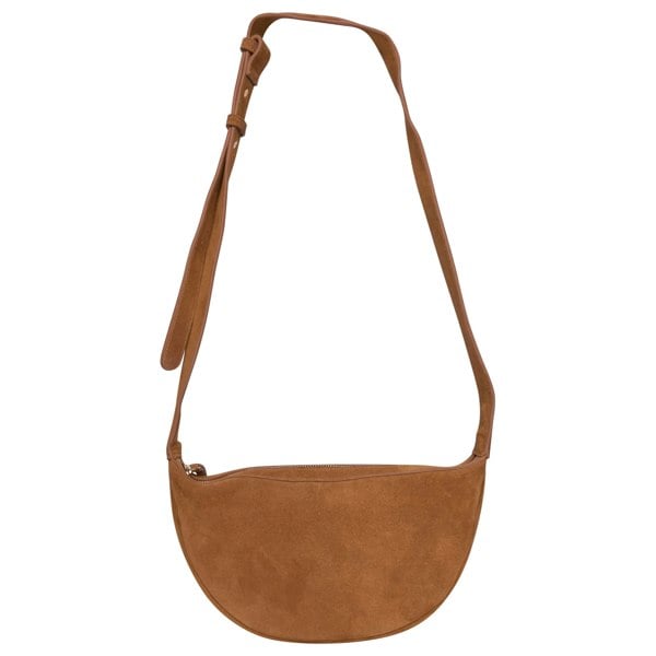 Barneys Originals Tan Suede Crossbody Bag