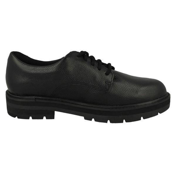 Clarks Girls Clarks Chunky Lace Up School Shoes Prague Lace