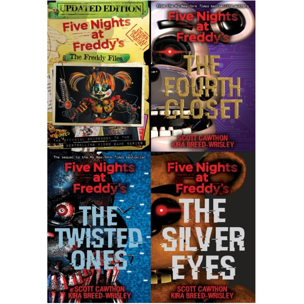 Five Nights At Freddy 4 Books Collection Set Freddy File Silver Eyes Twisted Ones Fourth Closet