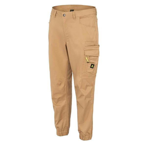 Dunlop Mens Cotton Blend Cargo Trousers - Beige - 