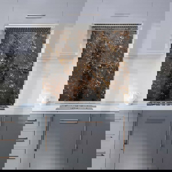 Warren Reed - Designer Bronze Quartz Effect Kitchen Splashback