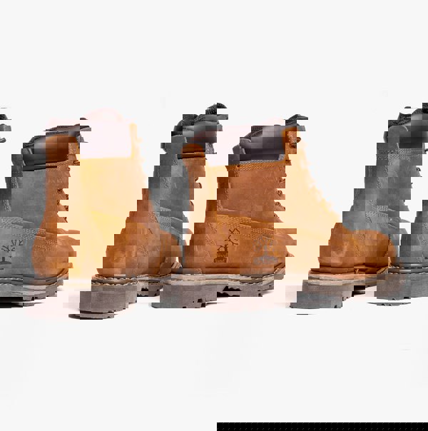 Woodland M030B Mens Horse Leather Boots Light Brown