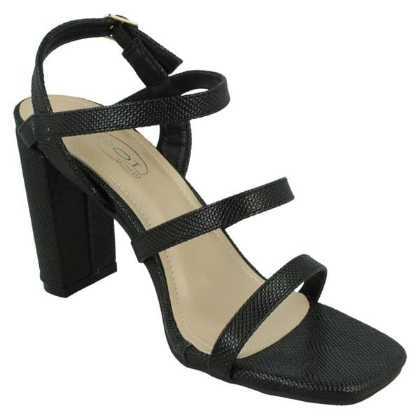 Spot On Ladies Spot On Strappy High Heel Sandal F1R2043