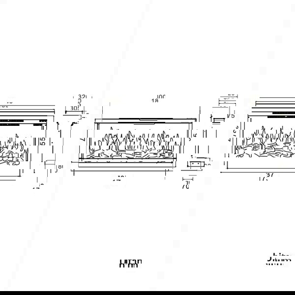 3-Sided Smart Electric Fireplace Living and Home