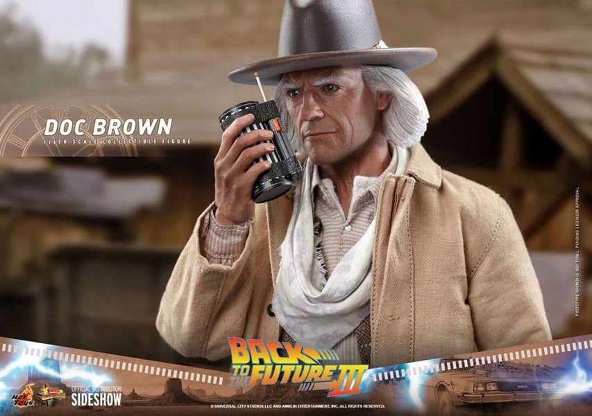 Hot Toys Doc Brown Back To The Future III Movie Masterpiece Action Figure 1:6 Scale Hot Toys 909370