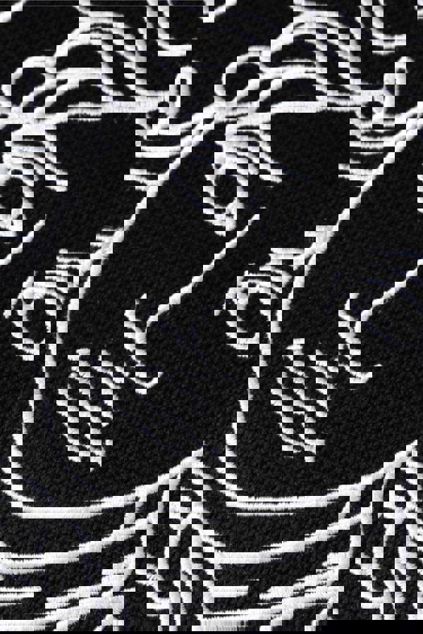 Versace Sweater Medusa Embroidery Crew Neck Pullover Black