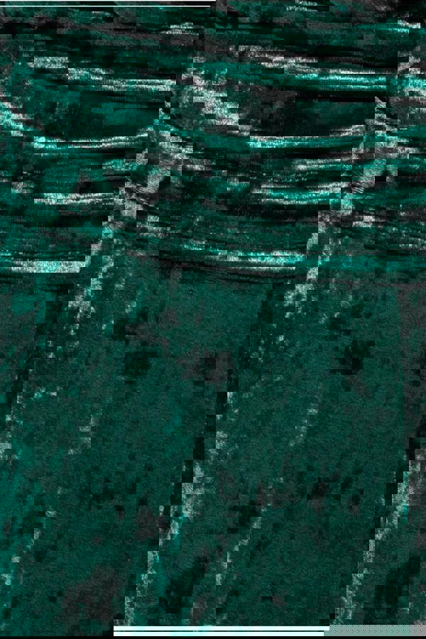 Ice Velvet Bardot Wrap Maxi - Emerald Green DR4029
