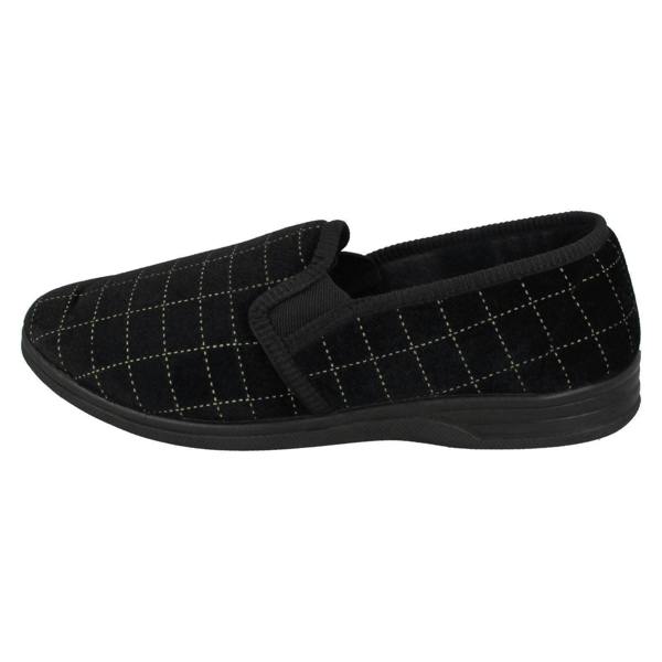 Spot On Mens Spot On Check Casual Slippers