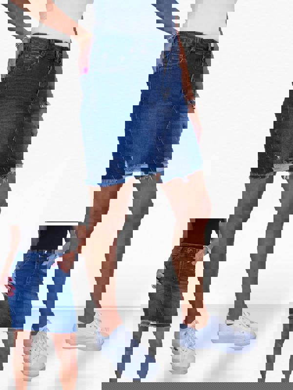 Paulo Due Women's Distressed Denim Mini Skirt