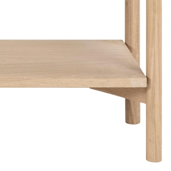 Wyld Haus Berrytwist Scandi White Oak Veneer Bookcase 4 Shelves