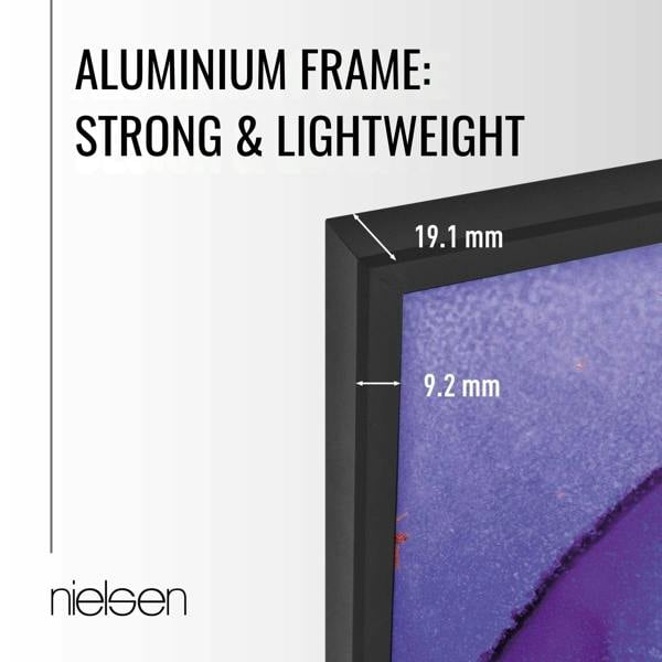 nielsen Atlanta Aluminium Picture Frame - Frosted Black