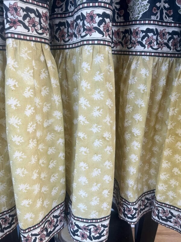 Lalita ink Maxi woodblock print dress, 100% cotton