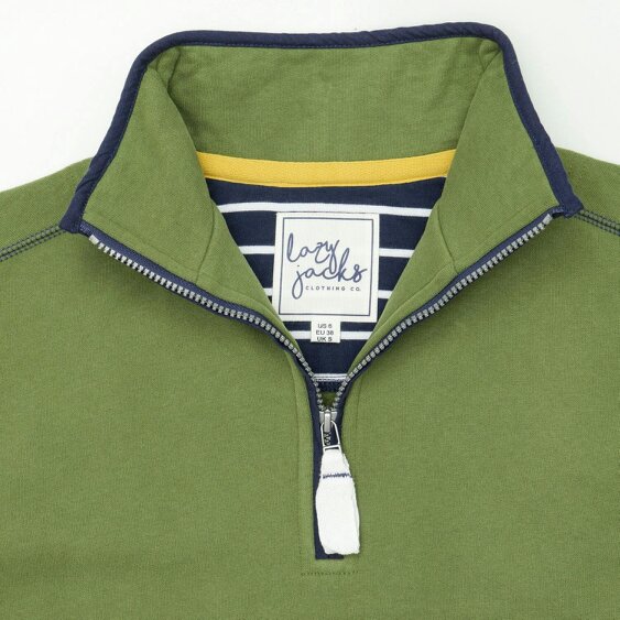 Lazy Jacks LJ3 - Ladies Quarter Zip Sweatshirt - Sage