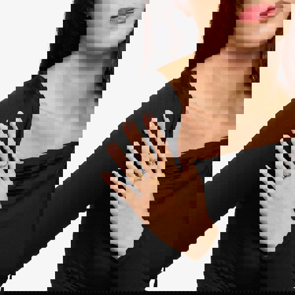 THOMAS SABO Gold Plated Box Chain Ring TR2502-413-39