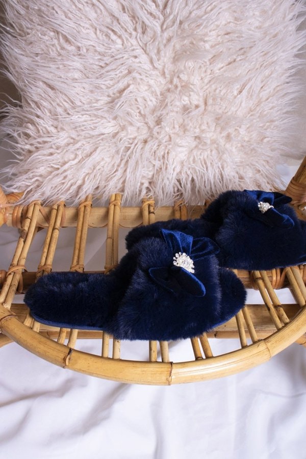 Anya in NavySlippers