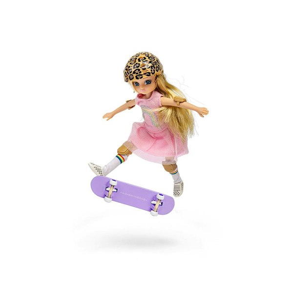 Lottie Dolls Skate Park Doll With Purple Skateboard