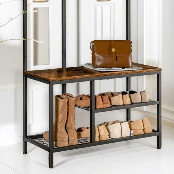 Rafaelo Mobilia Coat Rack With Shoe Storage