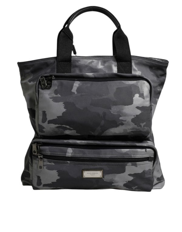 Double Compartment Camo Tote
