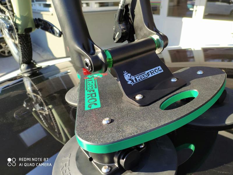 TreeFrog Pro 1 Plus Bike Carrier Rack - Vacuum Mounted - Quick Release