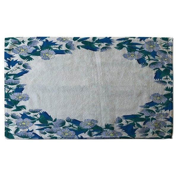 Benjamin Tate Design Winter Blue Flowers (Bath Towel)