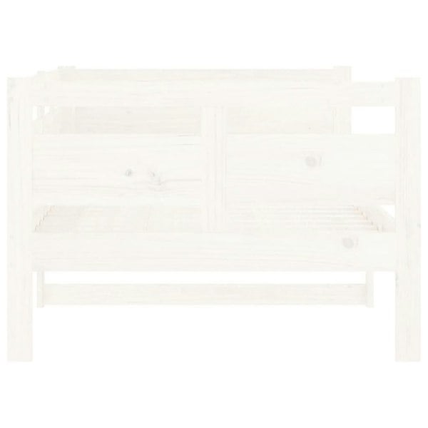 Berkfield Day Bed White Solid Wood Pine 90x190 cm