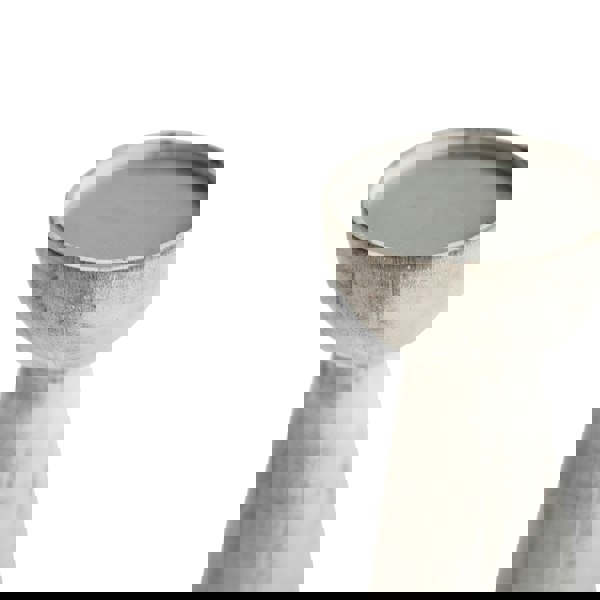 Ivyline Padstow White Wash Wooden Candle Holders 2 Pack