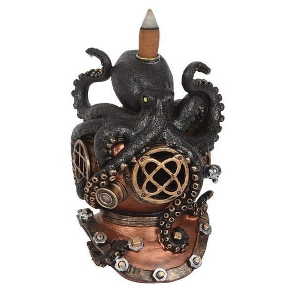 Serano Kraken on Diver's Helmet Backflow Incense Burner