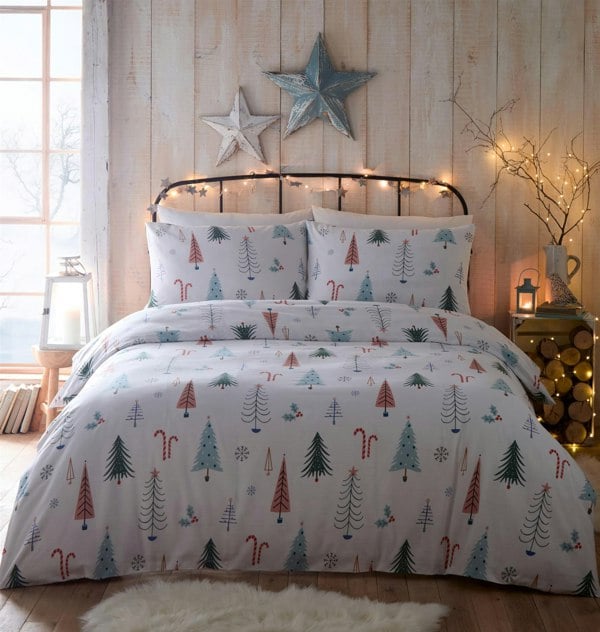 HomeSpace Direct Alpine Forest Duvet Cover Set Bedding