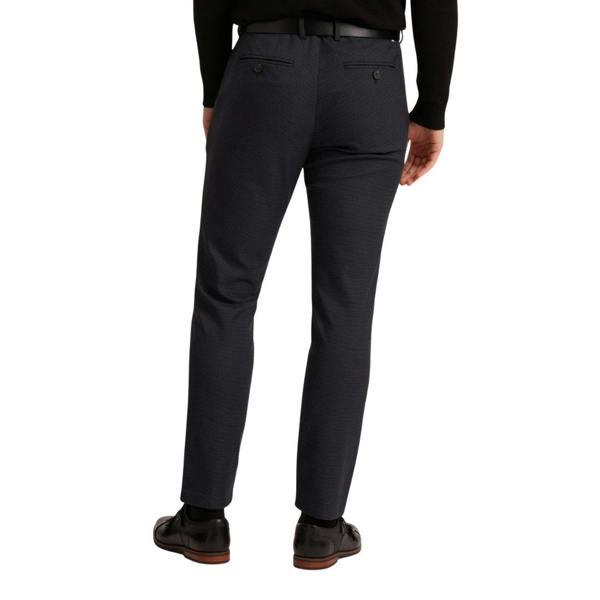 Ted Baker Brunit Slim Houndstooth Navy Trousers