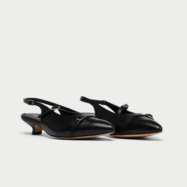 Calla Paloma Shoes - Black Leather