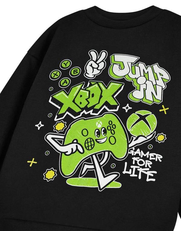 Vanilla Underground Xbox Boys Black Jump In Sweatshirt