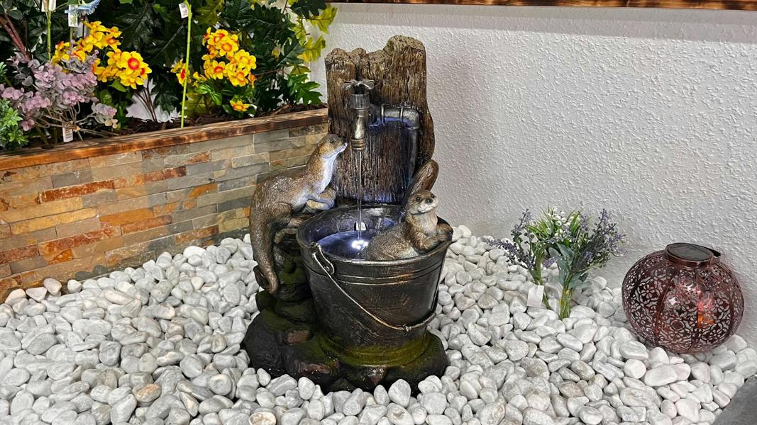 Tranquillity Water Features Otters at Tap Animal Animal Fountain Water Feature