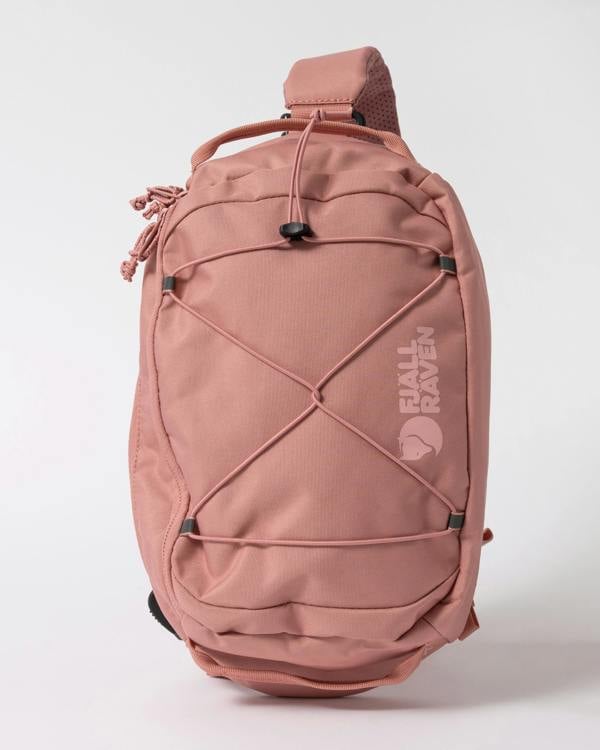 front of Fjallraven Skule 6L Unisex Sling Bag in Dusty Rose 300