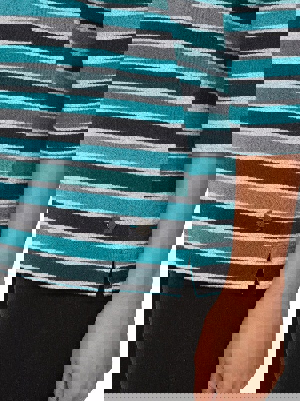 PennyPlain Striped Top - Peacock