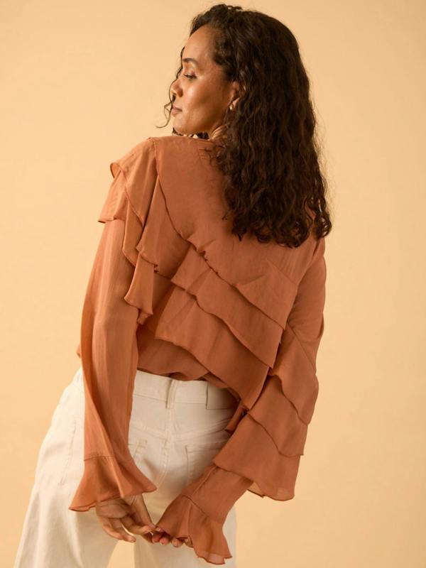 Rose & Nancy Isla Frill Blouse