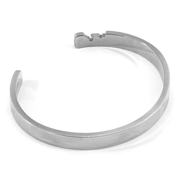 Anchor & Crew Axton Anchor Cutout Wayfarer Silver Bangle