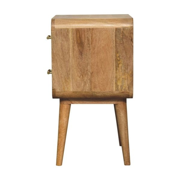Artisan Furniture T-bar Ridged Bedside