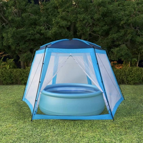 Berkfield Pool Tent Fabric 500x433x250 cm Blue