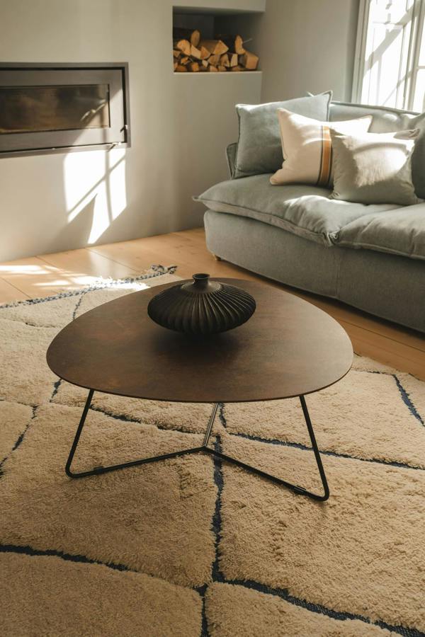 Statement Furniture Bergen Large Coffee Table in Warm Rust Colour