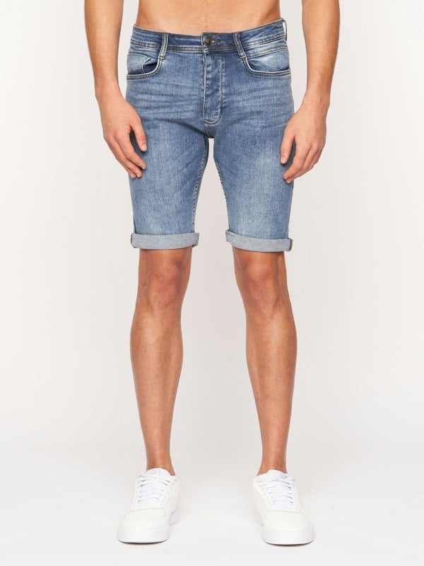 Crosshatch Tadcaster Denim Shorts Light Wash