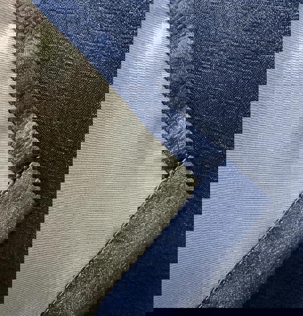 Enhanced Living Navy Plain Textured Thermal Room Darkening Energy Saving Pair of Curtains For Bedroom & Living Room