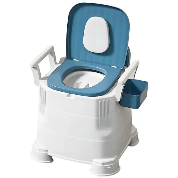 Havendro Mobile Adult Bedside Commode Toilet With Detachable Armrests Odorless Design