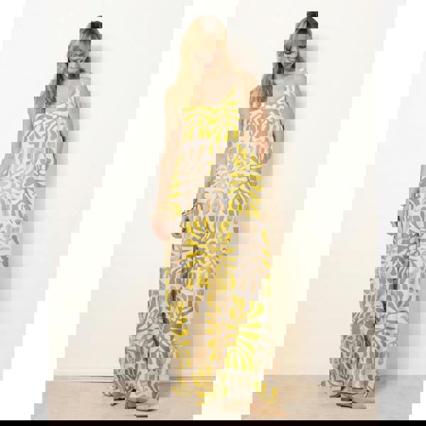 Blue Vanilla Floral Printed Jumpsuit