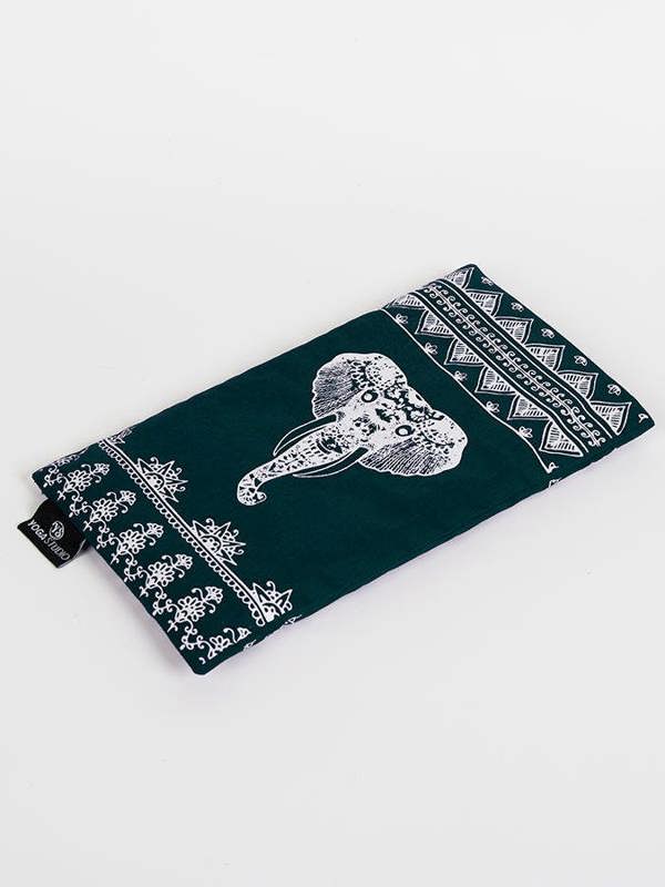 Yoga Studio Lavender & Linseed Aztec Elephant Eye Pillow - Teal Aztec Elephant