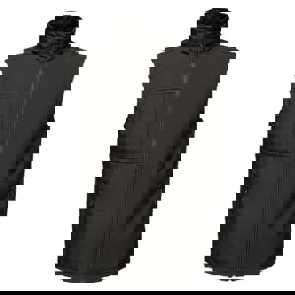 Regatta Mens Octagon II Printable Soft Shell Bodywarmer - Black/Black